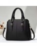 Faux Leather Satchel Bag 